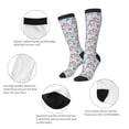 thumbnail image 6 of Daiia Sports Socks Unicorn DoingYoga Printed Novelty Crew Socks for Men Women Knee High Socks Cotton Socks Soft & Breathable Support Unisex Socks, 6 of 9
