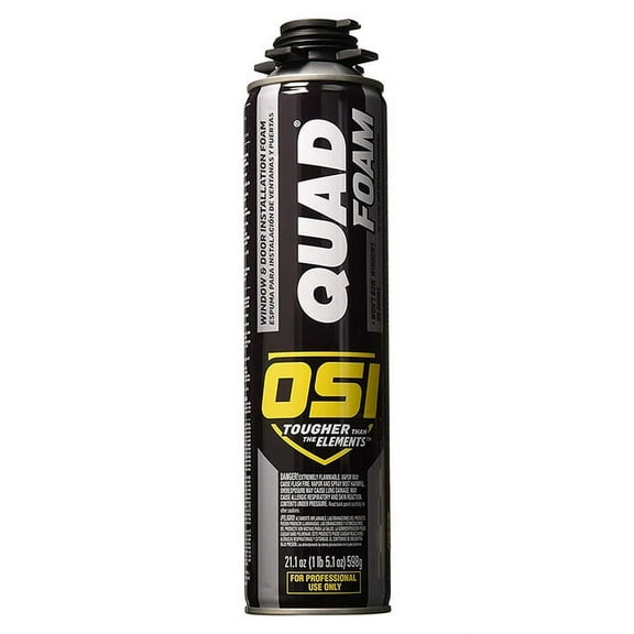12 Pack of 20.45 oz OSI 1866185 Quad Window and Door Foam Sealant