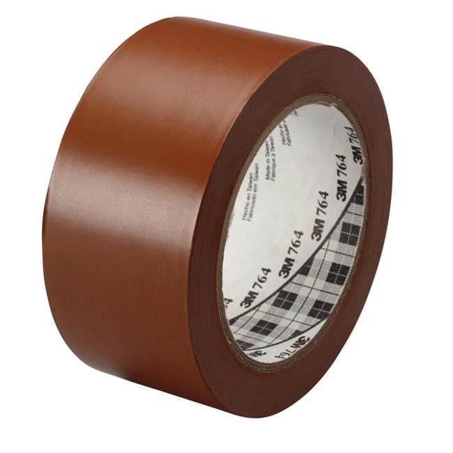 General Purpose Wear Resistant Floor Marking Tape Roll, 2 in. x 36 yard, Vinyl - Brown