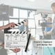 thumbnail image 3 of Dry Erase Acrylic Director Film Clapboard Movie TV Cut Action Escena Tablero de chapaleta Pizarra, Blanco Irfora Badajo, 3 of 6