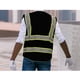 thumbnail image 4 of Chaleco de seguridad XIAKE de alta visibilidad negro con tiras reflectantes, 4 of 4