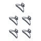 thumbnail image 3 of Pinzas de garra Sonducket estilo simple grande pulpo Negro/Arco 5piezas, 3 of 4