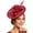 Brick Red, variant on Gtoiithly Women's Fascinator Hat, Feather Flower Derby Headpiece with Headband & Clip, for Kentucky Derby, Tea Party, Wedding, Gold