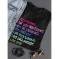thumbnail image 3 of Lover Over Everthing Women T-Shirt, Female Large, 3 of 4