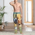 thumbnail image 2 of Netaao Bluey for Pajama Pants Men Elastic Waistband Sleep Pajama Pant Pj Pants for Men-Medium, 2 of 6