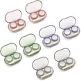 thumbnail image 1 of Modixun 8 Pack Clear Contact Lens Case with Inserter/Remover & Tweezer, 4 Colors Leak-Proof Bulk Contact Cases with Box, Contact Lenses Holder Kit with L/R Mark, Style B, 1 of 7