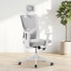 thumbnail image 4 of Yeshouse Silla de oficina ergonómica, cómoda silla de escritorio con reposacabezas acolchado ajustable, soporte lumbar cómodo, sillas de juego para dormitorio, estudio, estudiantes, asiento ancho, 4 of 8