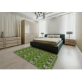 thumbnail image 5 of Ahgly Company Machine Washable Indoor Square Transitional Dark Forest Green Area Rugs, 3' Square, 5 of 7