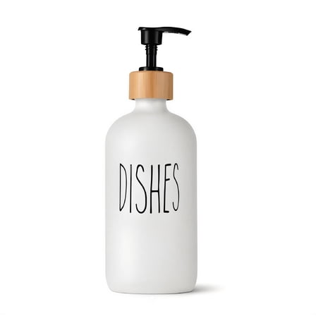 ACDANC Dish Soap Dispenser for Kitchen Sink White Soap&Lotion Dispensers