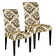 thumbnail image 1 of Funda elástica de licra para silla Parsons, diseño floral, juego de 4, protege las sillas de las manchas, ideal para cocina, bodas y fiestas, 1 of 7