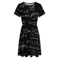 thumbnail image 4 of Math Women's Dress Short Sleeve Summer Sundress Summer Women Clothes, 4 of 7