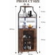 thumbnail image 3 of Industrial 5 niveles de esquina bar gabinete con glass holder-estilo rural liquor gabinete con estante y door para home bar coffee bars, 3 of 8