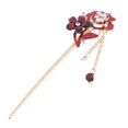 thumbnail image 1 of Épingle à Cheveux Fleur de Cristal Épingle à Cheveux de Mariage Accessoires pour Cheveux Accessoire de Tête Rouge, 1 of 3