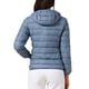 thumbnail image 3 of CHAQUETA DE PLUMAS CON CAPUCHA PARA MUJERES INSPIRADA CHIC, CORTA, EMPACABLE, ULTRA LIGERA, INVIERNO, TALLA 3XL, AZUL, 3 of 5