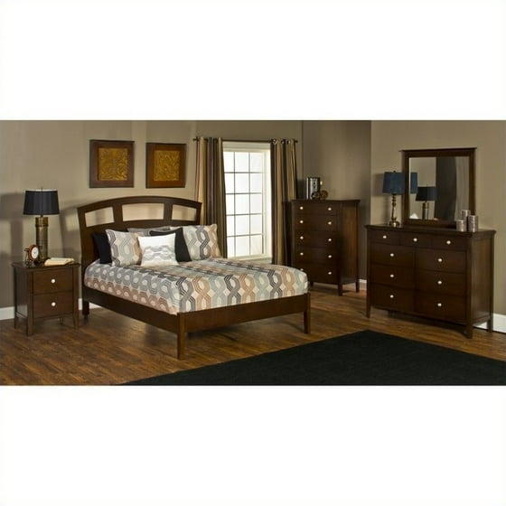 Hilale Metro 4 Piece Bedroom Set With Riva Platform Bed King Hilale Metro 4 Piece Bedroom Set With Riva Platform Bed King Cherry Com