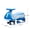 Blue Polypropylene, variant on JUYG 12V Electric Wiggle Car, 2-in-1 Smart Design, LED Lights, Flashing Wheels, Bluetooth, Ages 3-8