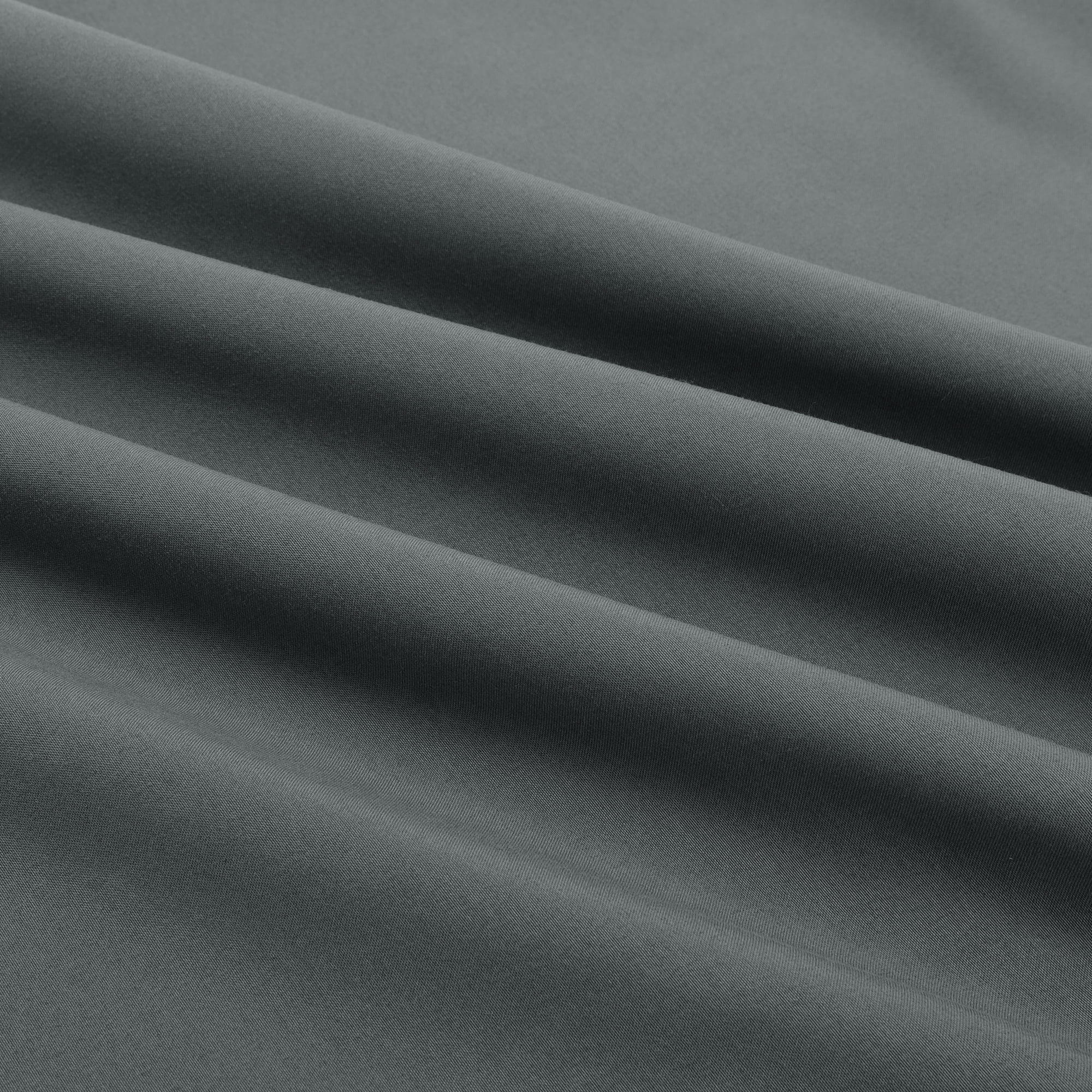 Unique Bargains Polyester Microfiber Soft With Zipper Pillowcases 2 Pcs Dark Gray Queen