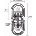 thumbnail image 2 of Heavy-Duty 360° Swivel Hanging Hook, Up to 1200lbs, Durable Stainless Steel for Long-Lasting Use, 2 of 4
