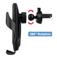 thumbnail image 2 of Chargeur de Voiture Sans Fil R3, Clip de Sécurité Intelligent, Chargeur de Voiture Sans Fil DC5V 2A, Or, 2 of 8