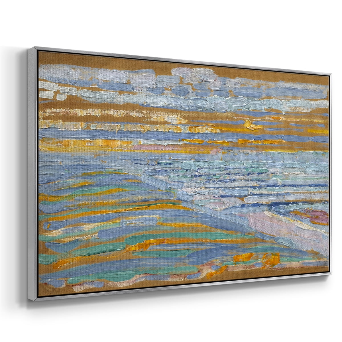 Vintage Landscape-CXIV By Wexford Home Framed in Silver Wood Gallery Wrapped Canvas 17 in. x 25 in.