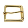 thumbnail image 2 of B6231 Natural Brass, Roller Heel Bar Buckle, Solid Brass-LL, 3/4", 2 of 10