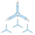 thumbnail image 1 of Soporte de esquina de cama con 3 Clips, sujetadores para sábanas, Clips para funda de colchón, sábanas de alta resistencia, correas elásticas ajustables Tan Jianjun  unisex, 1 of 2