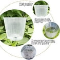 48 PCS Plant Nursery Pots,Transparent Plastic Gardening Pot,Soft Clear