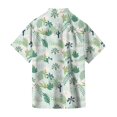 thumbnail image 5 of HAJWOH Hawaiian Shirt for Men Casual Button Down Short Sleeve Summer Beach Shirts Loose Fit Floral Print Tropical Tops, 5 of 7