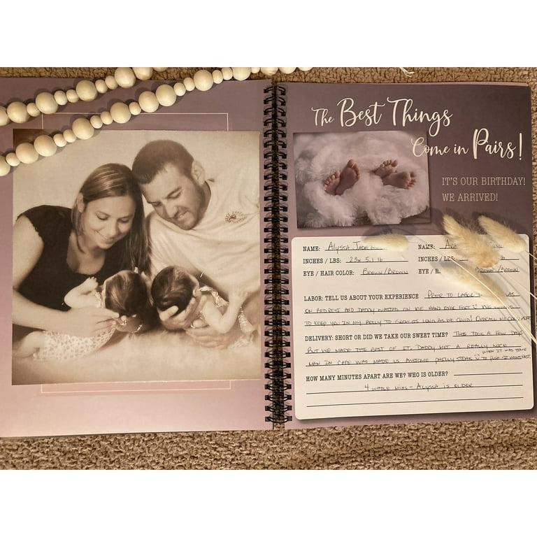 NovaaLife Pregnancy Journal and Twin Baby Journal for Mom to Be 