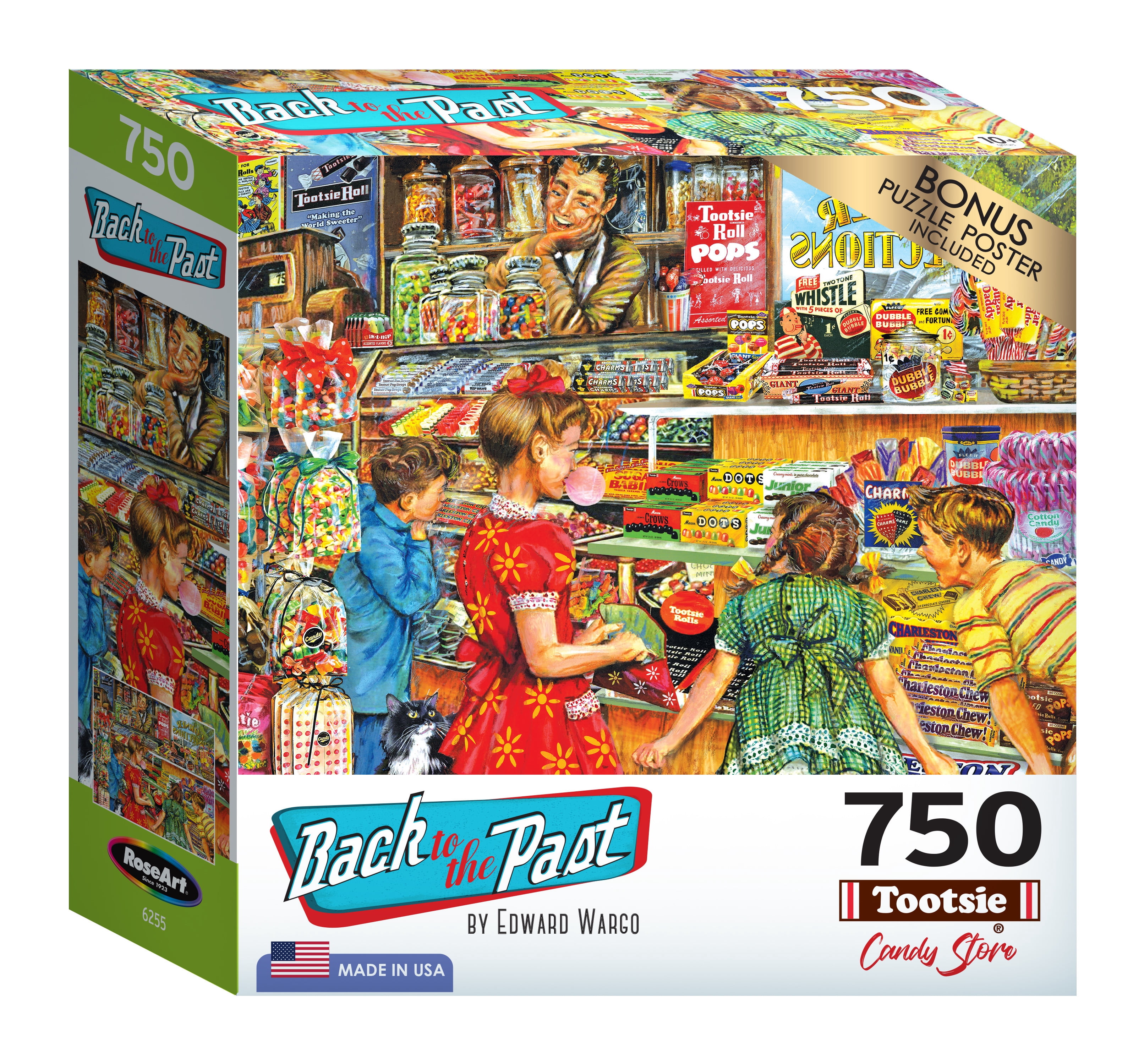 Cra-Z-Art Back to the Past 750-Piece Tootsie Candy Store Adult Jigsaw Puzzle