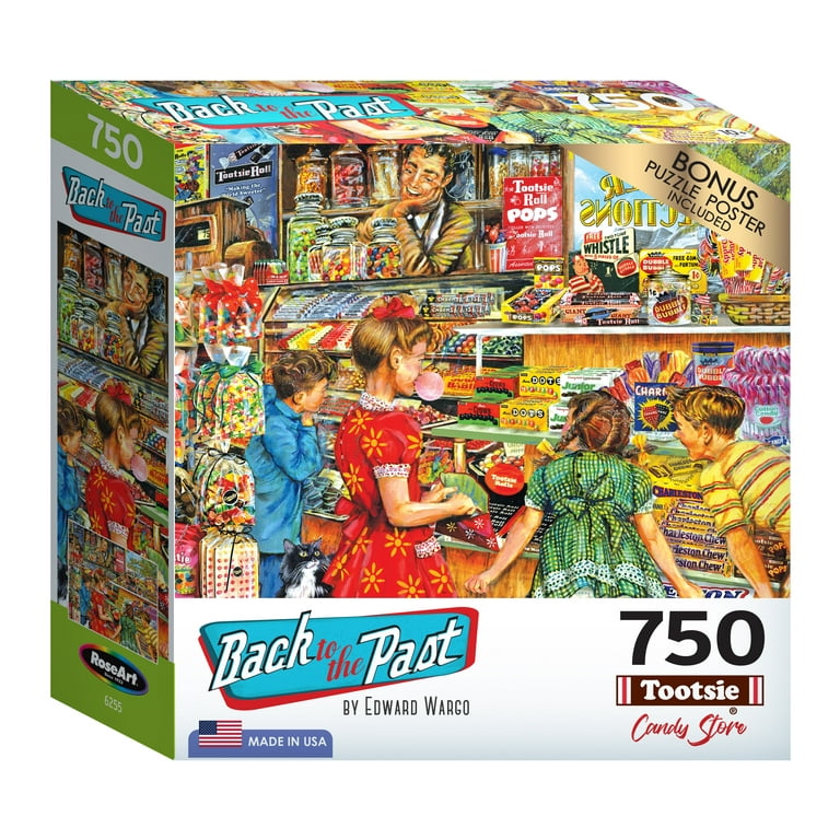 Back to the Past 750-Piece Tootsie Candy Jigsaw Puzzle - Walmart.com