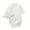 White, variant on Darzheoy Newborn Baby Rompers Solid Color Summer Thin Crawling Jumpsuits Breathable Round Neck Long Sleeve Loungewear Hat Comfortable Pajamas Clothes ,Size 0-12 Month