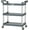 Gray 34.8''L x 17.4''W x 38.6''H, variant on TUFFIOM 3-Tier Plastic Service Utility Cart with Wheels, Heavy Duty 390lbs Capacity,  Rolling Ideal for Restaurant, Foodservice, Office, Warehouse, Black 34.8''L x 17.4''W x 38.6''H