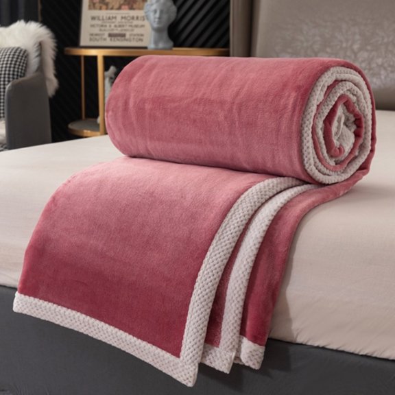 Double Sided Padded Fleece Blanket Flannel Blanket Quilt Winter Sheets Blanket Nap Blanket(39.3*59in)
