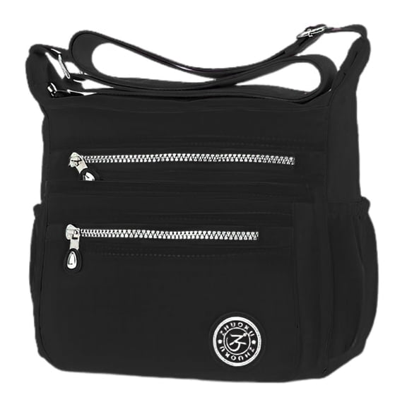 KXF Women Crossbody Bag Multi Pocket Casual Messenger Bag Nylon Shoulder Handbag Waterproof Ladies Travel Purse
