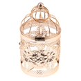 thumbnail image 4 of Electroplated Metal Birdcage Shape Tea Light Candle Wedding Candle Holder E-Rose Gold, 4 of 8