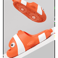 thumbnail image 3 of Cre-Heaven Parent-child Slippers Sandals Thick Bottom Non-slip,Toddler Women Men Home Shower Slippers，Cartoon Fish, 3 of 6