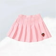 thumbnail image 2 of Posijego Girls Pleated Skirts Embroidered Strawberry High Waisted Skirt School Uniform Skirts for Little Girls, 2 of 5
