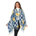 thumbnail image 3 of FORMRS Womens Scarf Winter Soft Long Big Warm Shawls Wrap Tassel Scarves, Retro Plaid Lemon, 3 of 9
