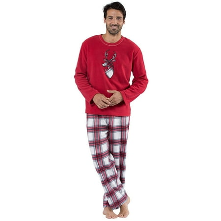 

Christmas Family Holiday Pajamas Matching Set Elks Print Christmas Top Sleepwear