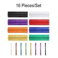thumbnail image 1 of facefd Ribbon Mesh Roll PP Wreaths Garland Swags Flowers Cake Wrapping Wedding Party Tree Decoration Ribbons Kit DIY Accessories 8 Pieces 26cm, 1 of 7