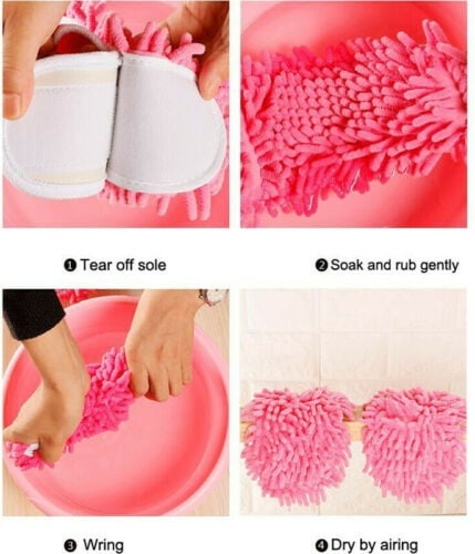 Details about   Dust Lazy Floor Polishing Cleaning Secret Santa Socks Shoes Student Mop Slippers 
