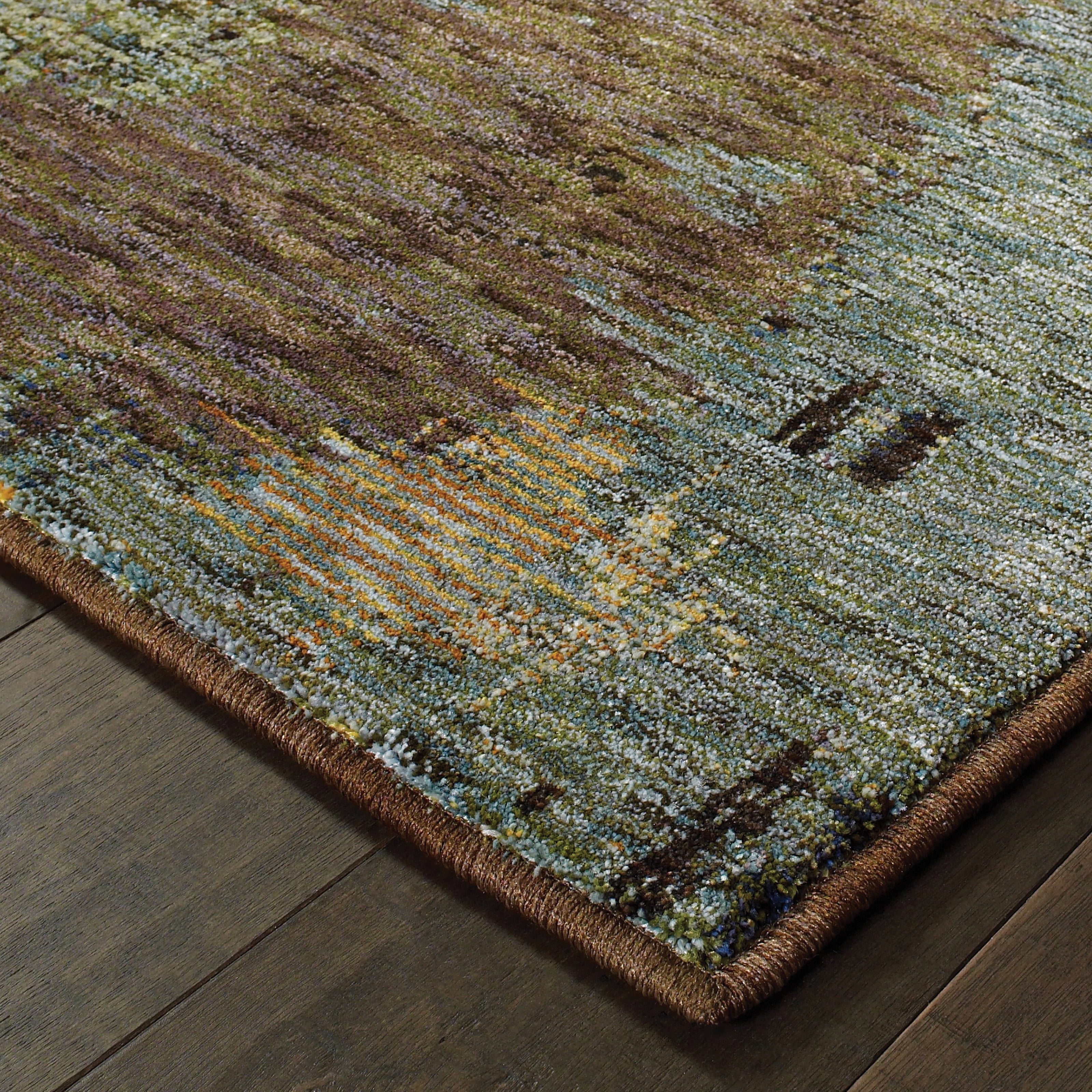 Avalon Home Everman Abstract Ocean Area Rug or Runner