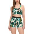 thumbnail image 5 of Zszcpp Bikinis Sets For Women Surfing Split 3Pc Floral Print Trendy Relaxation Skin-Friendly Swimsuit Sets Swimwear, 5 of 6