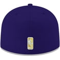 thumbnail image 4 of Men's New Era Purple Los Angeles Lakers Official Team Color 59FIFTY Fitted Hat, 4 of 6