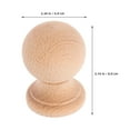 thumbnail image 7 of NICEXMAS Solid Wood Finials for Bed Posts Roman Style Carved Indoor Decorative Caps Beige, 7 of 7