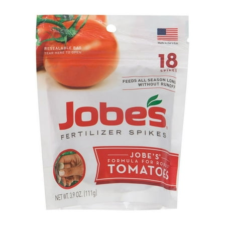 Jobe's 06005 Tomato Spikes, 6-18-6, 18-Pk. - Quantity 24