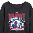 thumbnail image 3 of Marvel Deadpool - Athletic - Women's French Terry Pullover Long Sleeve Shirt, 3 of 5