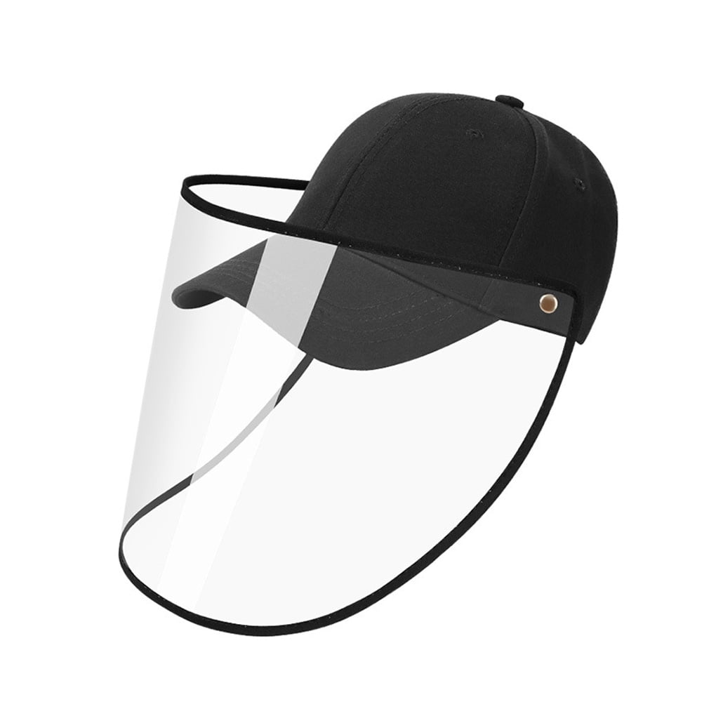 Full Face Protection Baseball Hat Detachable Transparent Face Shield