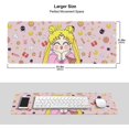 thumbnail image 2 of Other Home Automation Accessory Cute Pink Moon Mouse Pad Large Kawaii Anime Mouse Pad Pink Gaming Mousepad Non-Slip Rubber Base Laptop Desk Mat Access, 2 of 5